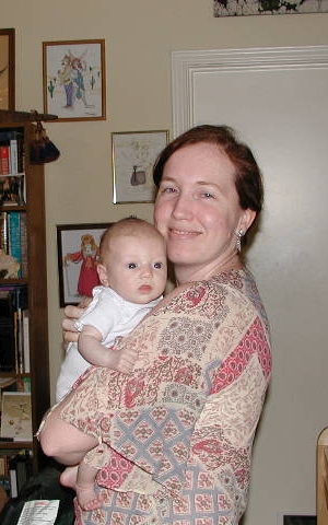 Jocelyn Hinkle holding Linnet