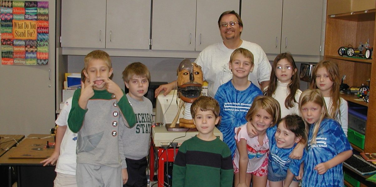 Eric Lundquist at the Barton Creek Elementary School