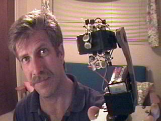 David Pike and his 2-axis Lightbot