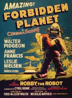 Forbidden Planet directed by Fred M. Wilcox (1956). 16mm print. Forbidden Planet